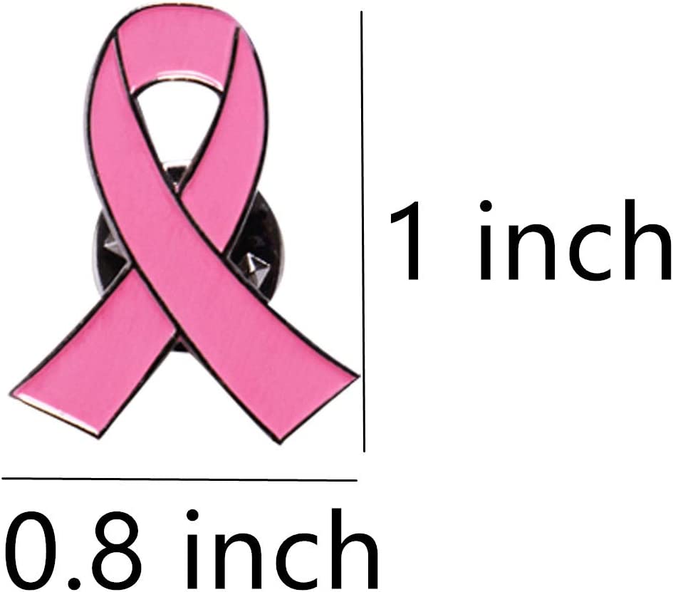 دبابيس التوعية بسرطان الثدي (100 حبة)