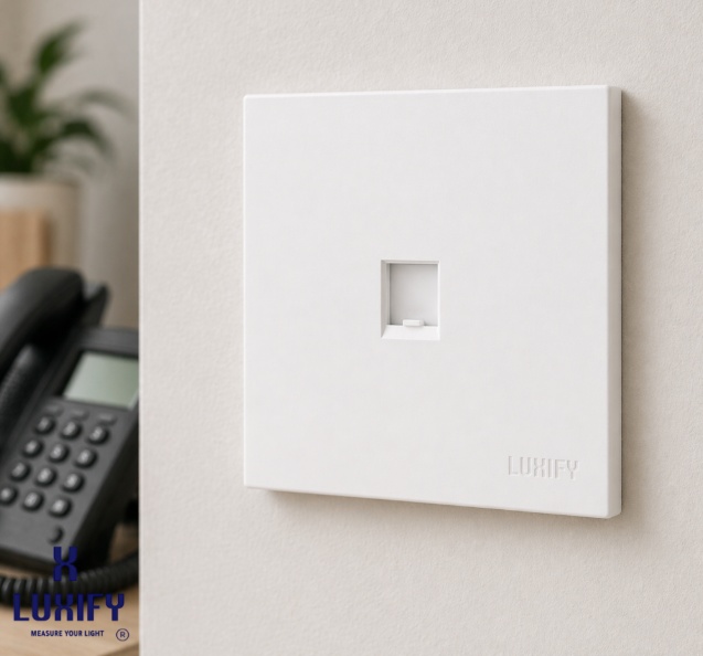 wall phone socket white