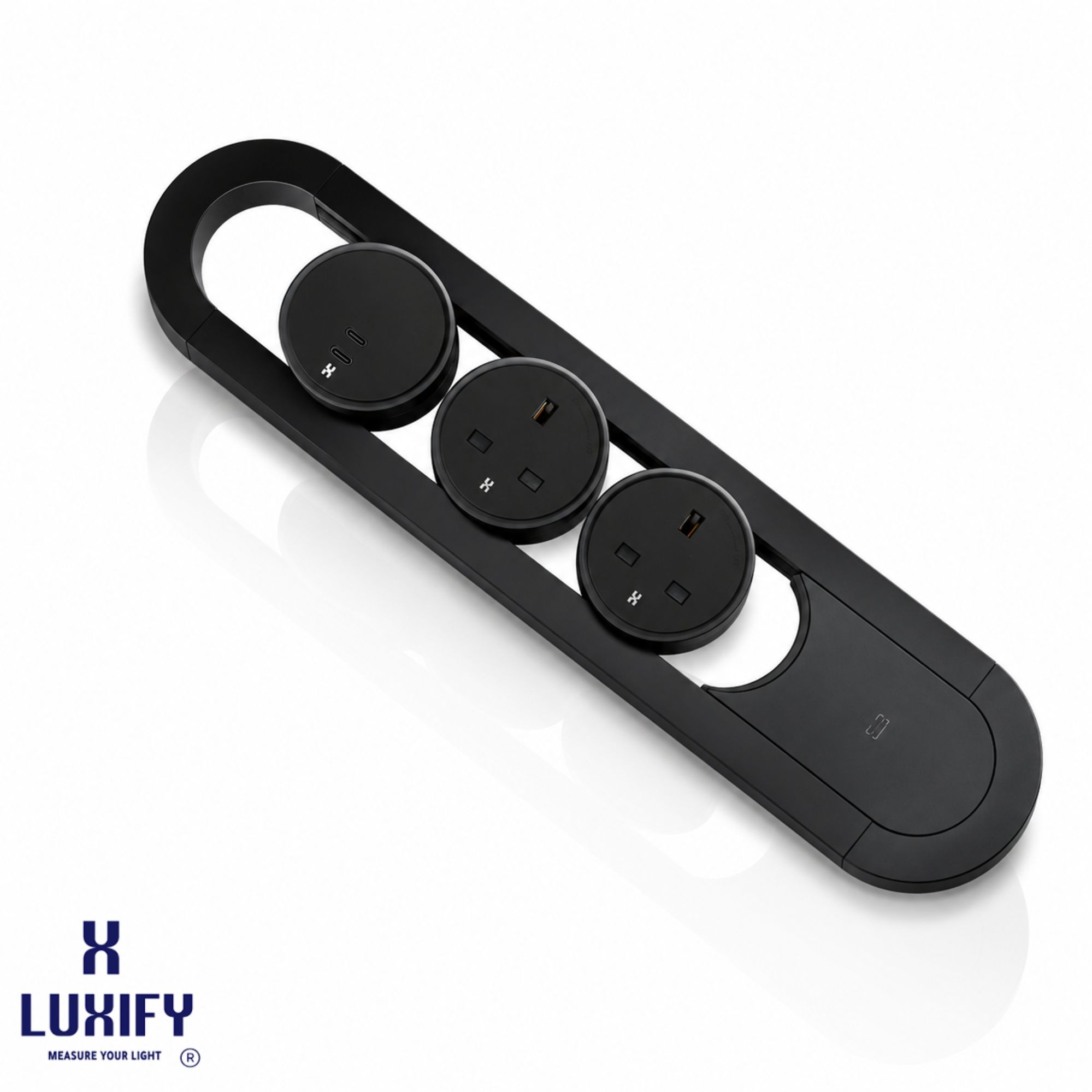 باكيج تراك سوكيت مجوف أسود 40 سم LUXIFY