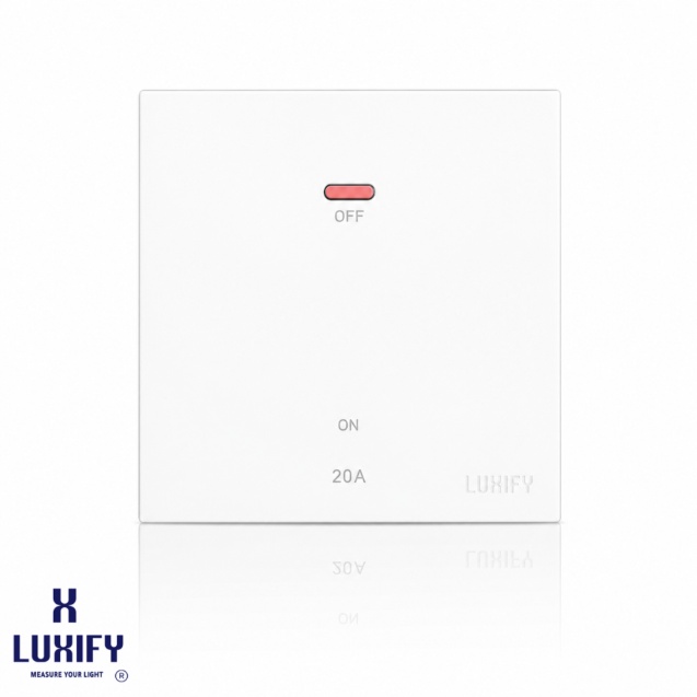 مفتاح سخان 20 أمبير سليم أبيض LUXIFY