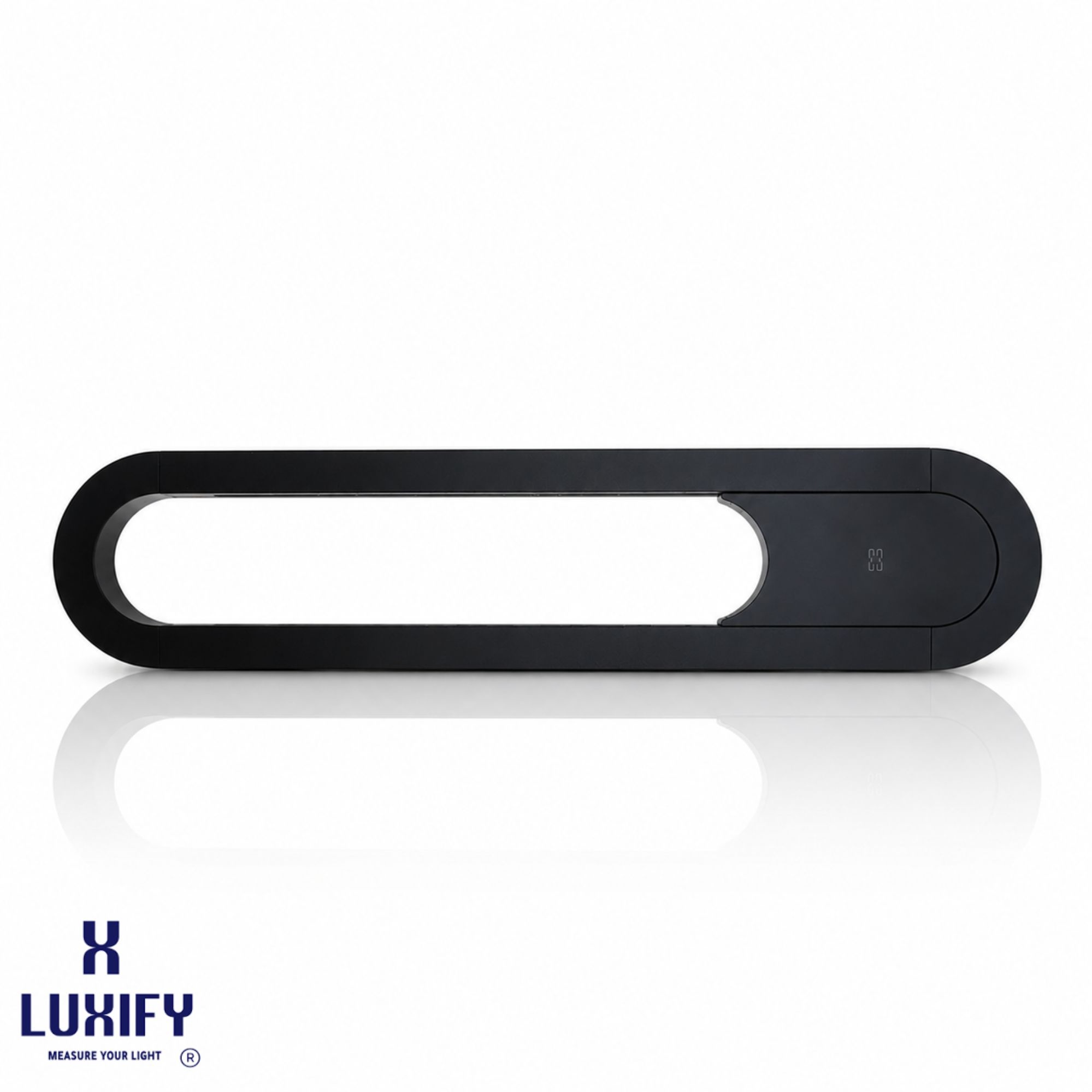 مسطرة فيش مجوف أسود 40 سم LUXIFY