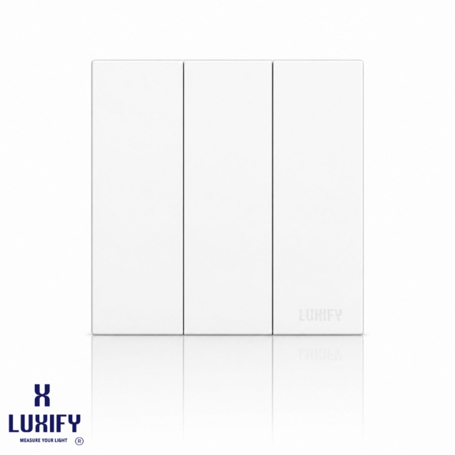 3 gang switch white LUXIFY