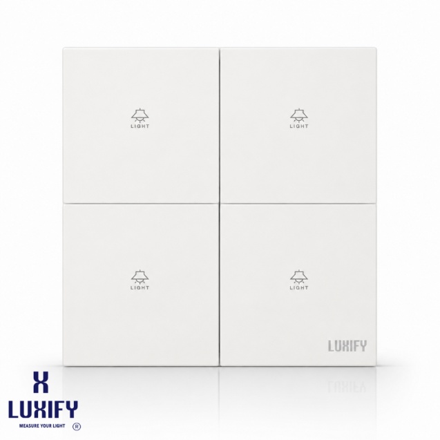 مفتاح رباعي سمارت أبيض LUXIFY