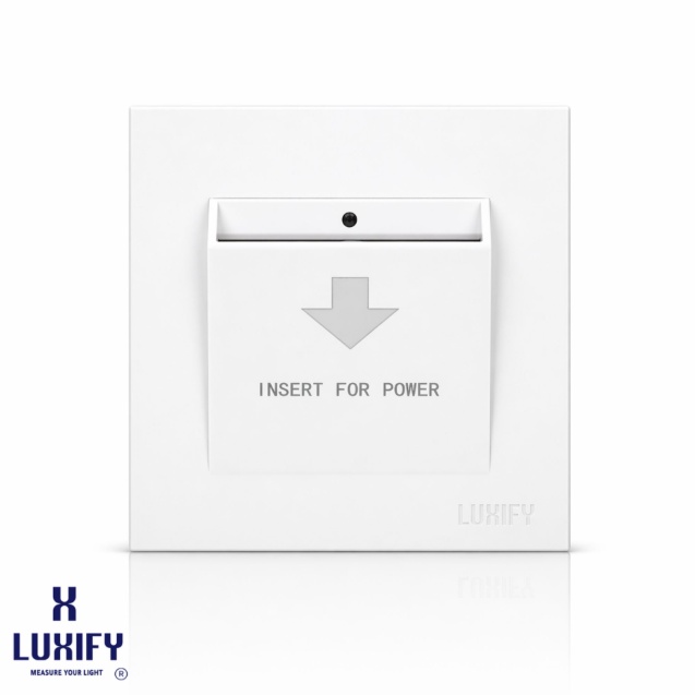 card switch white LUXIFY