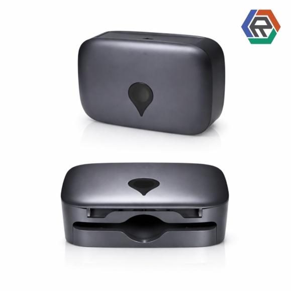 OR-K90-20 black wall-mounted tissue dispenser, C-fold paper holder, durable design