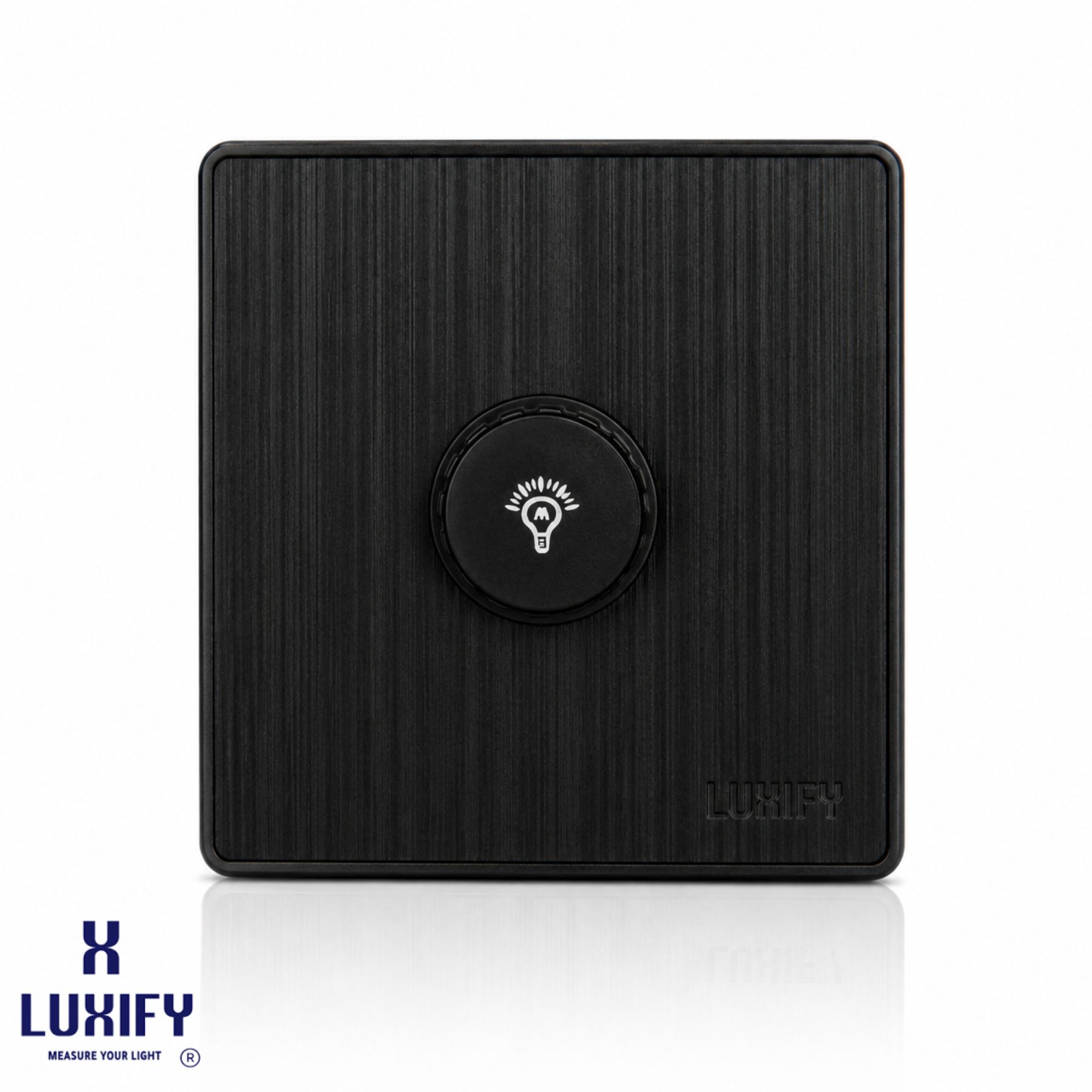 مفتاح دايمر 1000 وات أسود LUXIFY