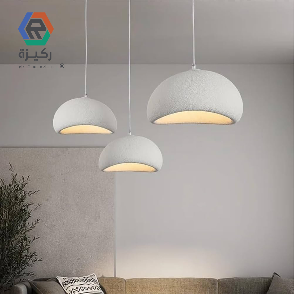 White Cork Pendant Light