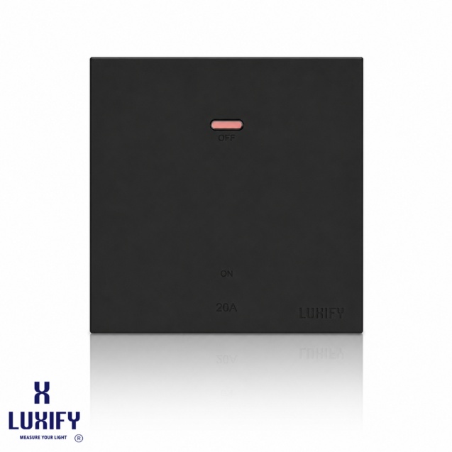 مفتاح سخان 20 أمبير سليم أسود LUXIFY