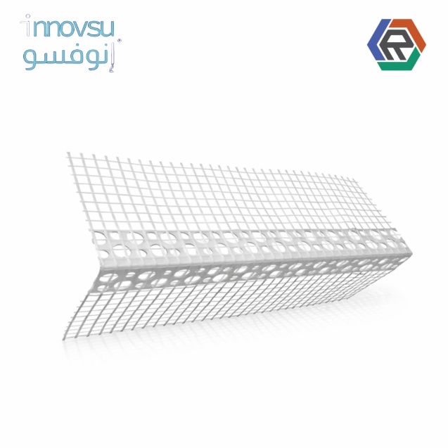 شبك زاوية فايبر INNOVSU إيطالي لتقوية الزوايا ومنع التشققات في اللياسة