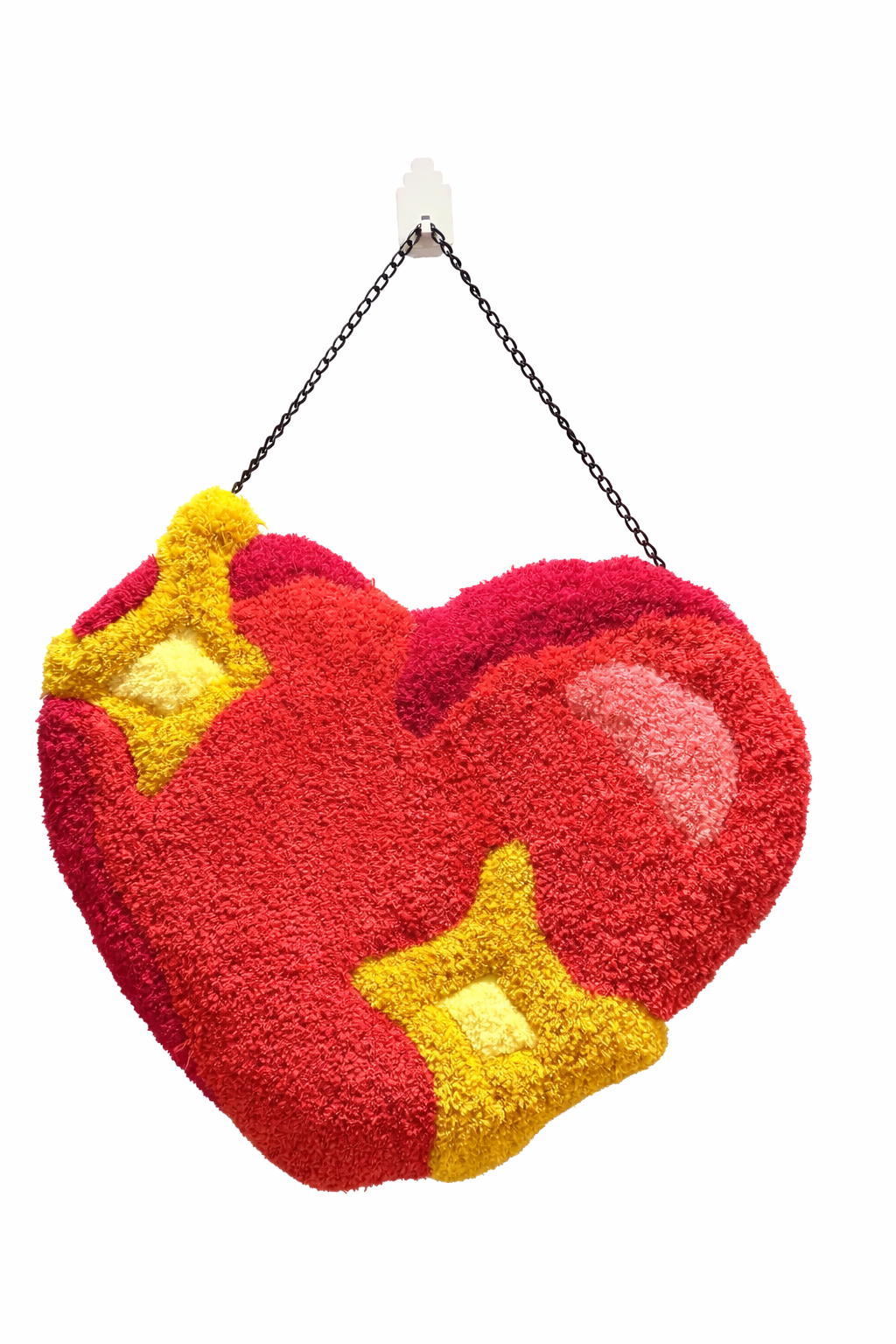 3D Heart Rug Hanging Art