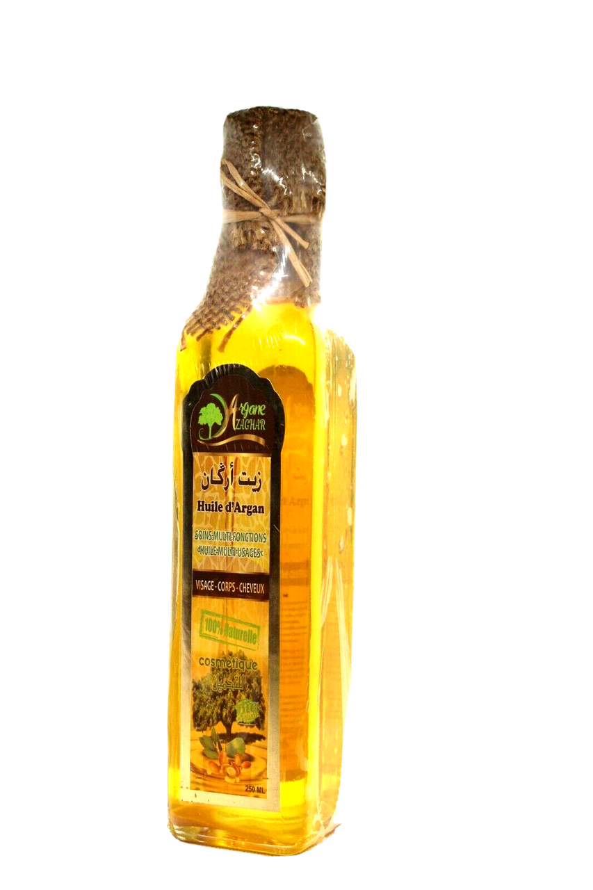  زيت الأركان المغربي الأصلي للعناية بالبشرة والشعر – 250ml 