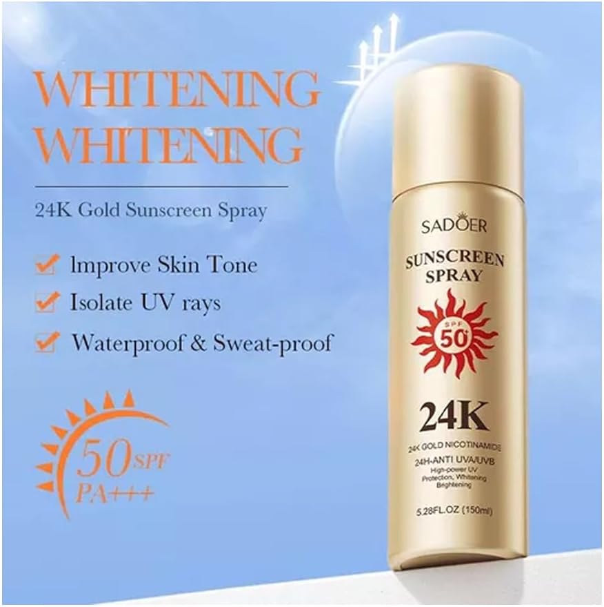  سادور بخاخ واقي من الشمس gold nicotinamide 24 قيراط  