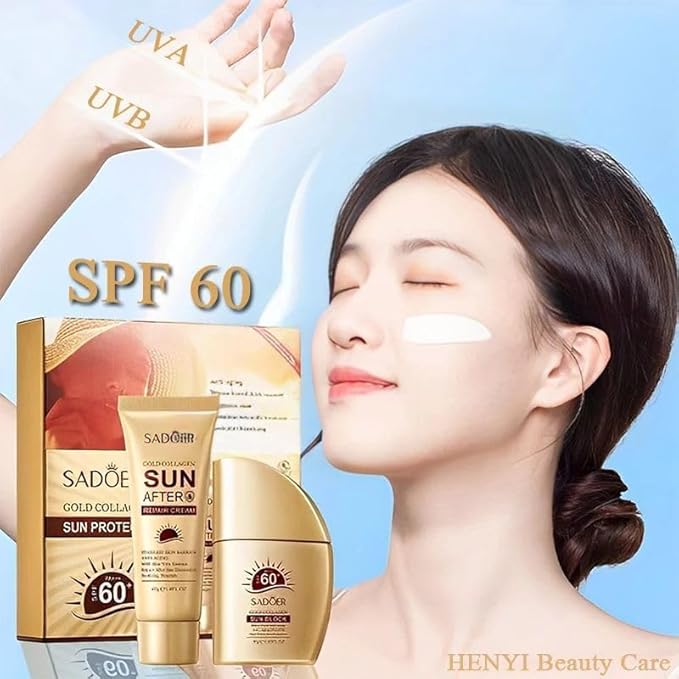  سادور مجموعة واقي شمس جولد كولاجين SPF 60 