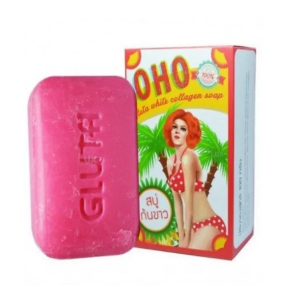  صابونة أوهو جلو تا وايت كولاجين (OHO Gluta White Collagen Soap) 