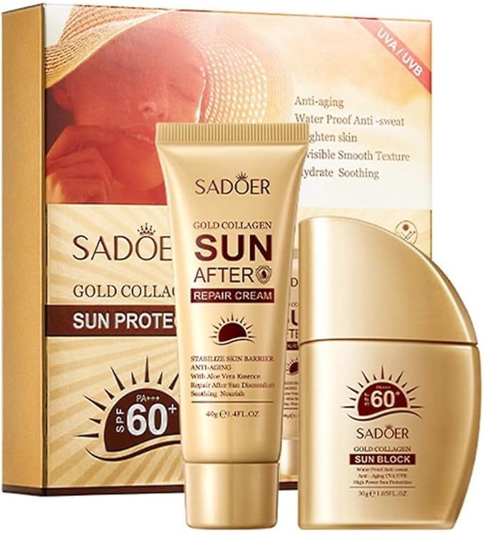  سادور مجموعة واقي شمس جولد كولاجين SPF 60 