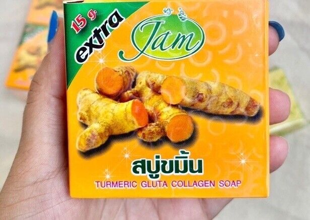  جلوتا كولاجين صابون الكركم 