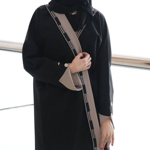 عباية  قماش الكريب  رقم الموديل1023