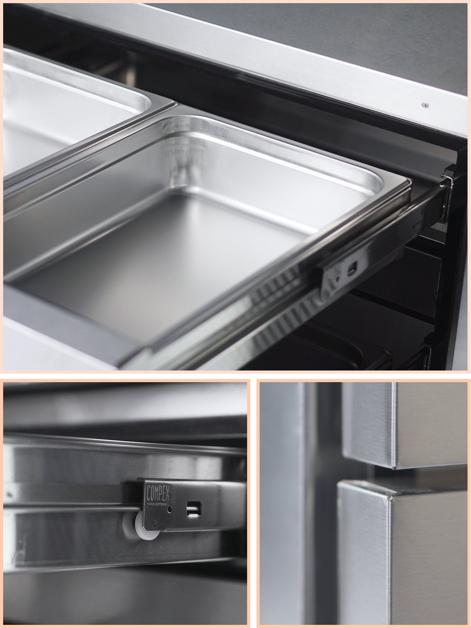  Winter MGF 8454, Chef Base Refrigerator, 4 Drawers -193 cm  