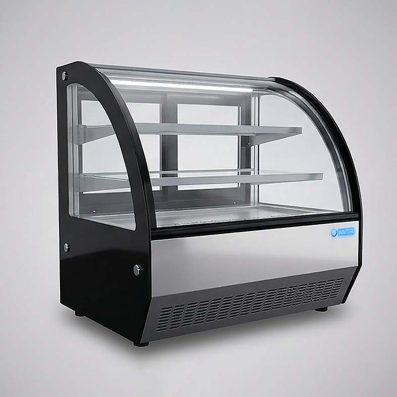  Wnter CS660CT display refrigerator 70cm interior view, chilled sweets and beverages, KSA 