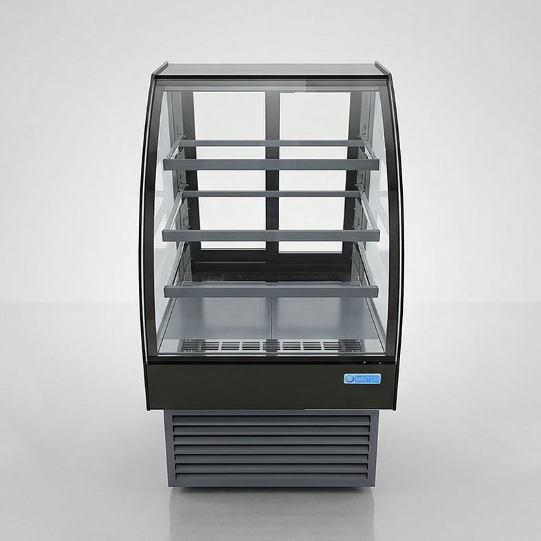  Wnter HL700S3 display refrigerator 70cm back view 