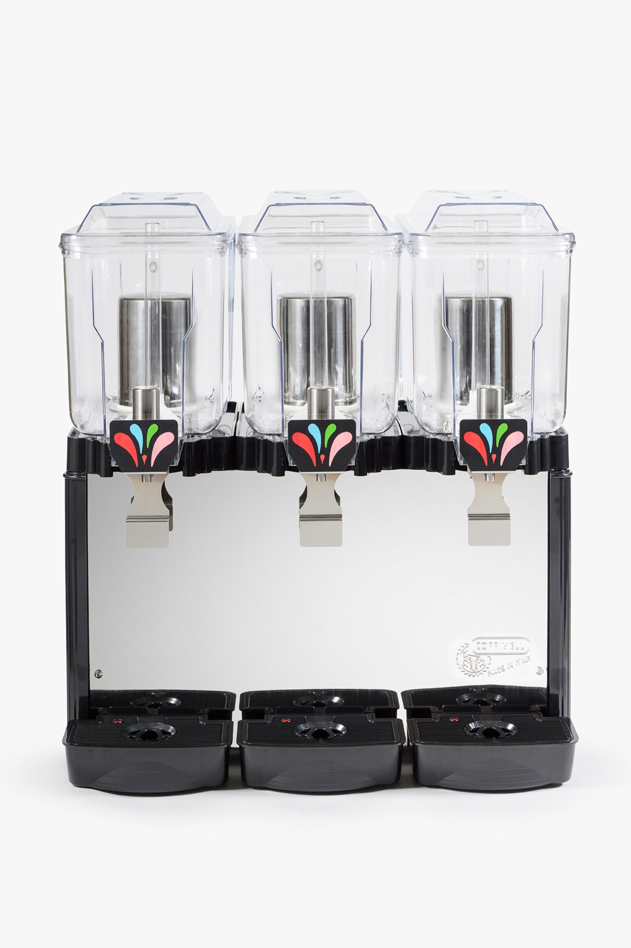  Restaurant juice dispenser 3 Wells, Front view 
