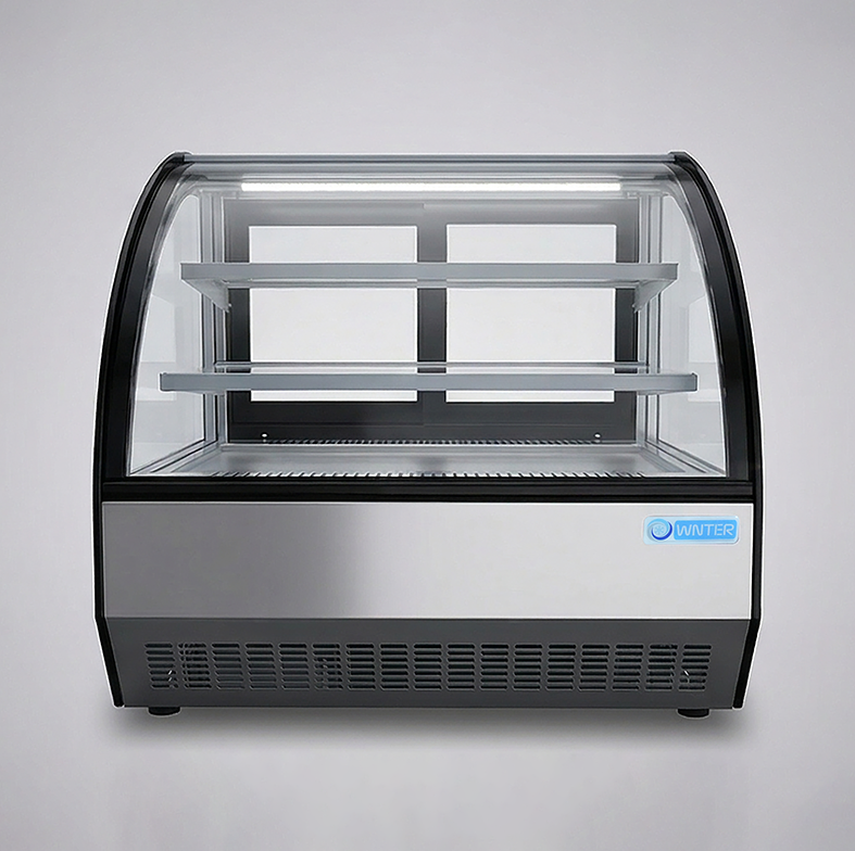  Wnter CS660CT display refrigerator 70cm compact countertop view, cake showcase for cafes KSA 