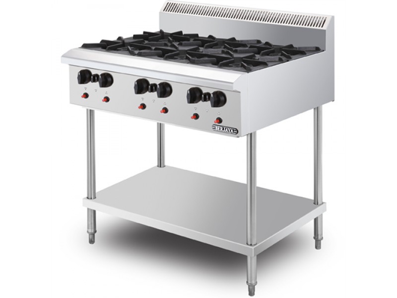   6 burner gas range 
