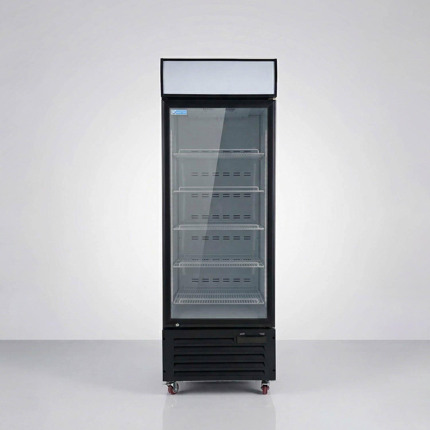  ثلاجة عرض WNTER KXG-600H، سعة 600 لتر اسود 