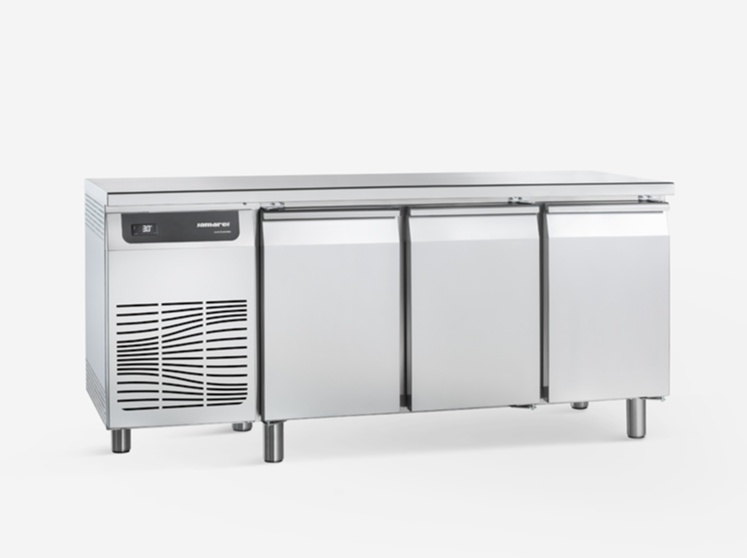  3-Door Commercial Undercounter Refrigerator 