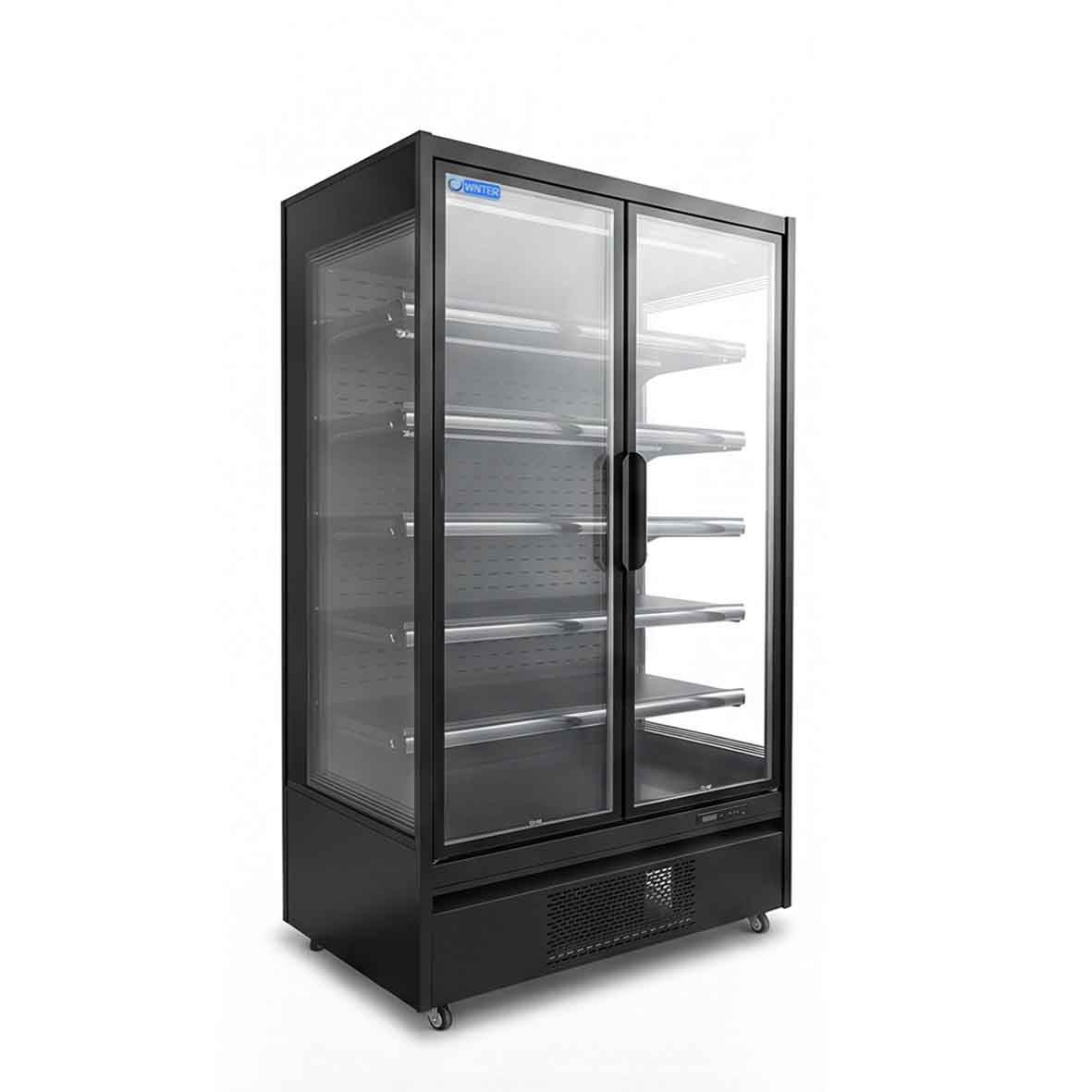  ثلاجة عمودية KFG-1253 سعة 1120 لتر، لون أسود من ونتر 