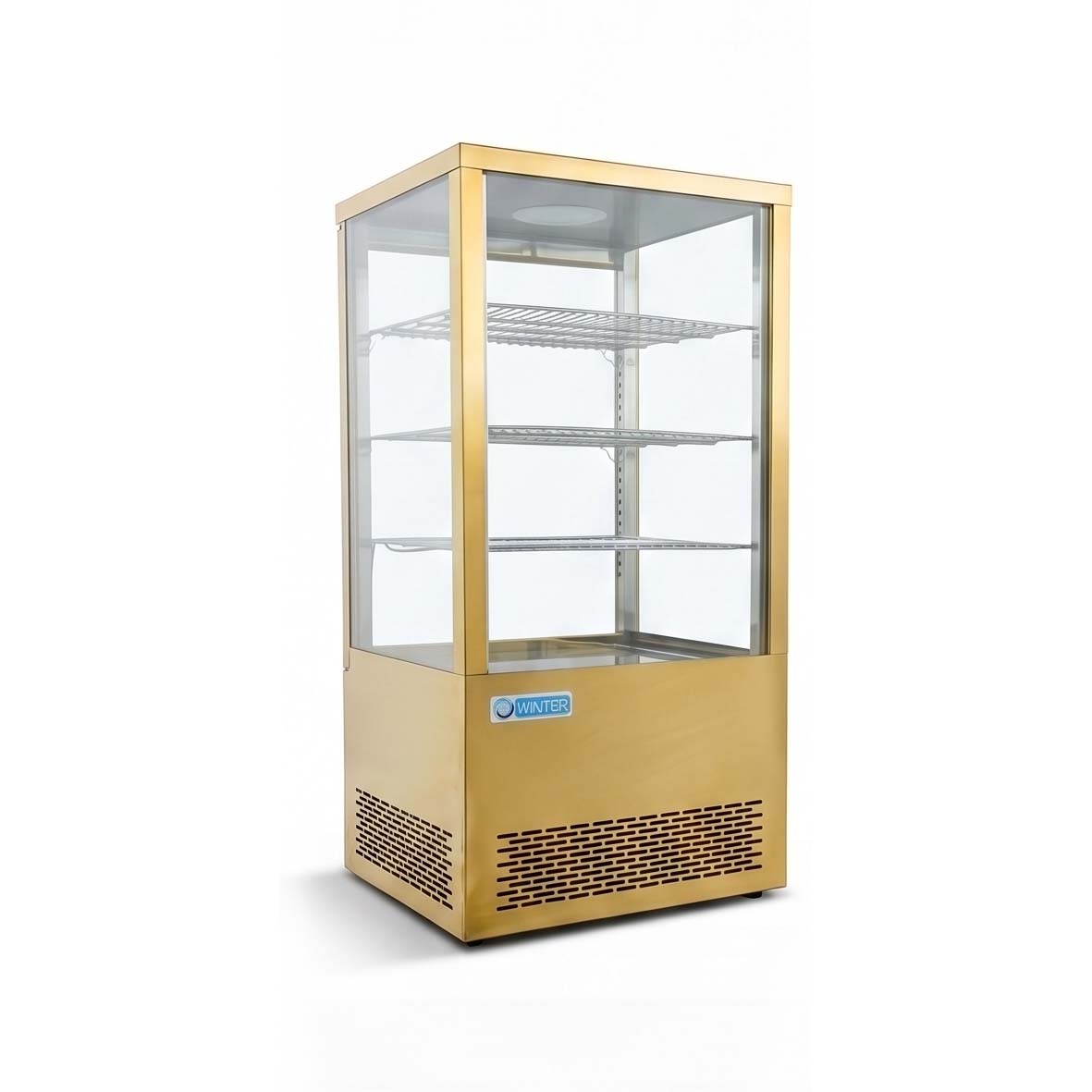  Winter 4G800 G, 3 Shelves, Gold Display Refrigerator 