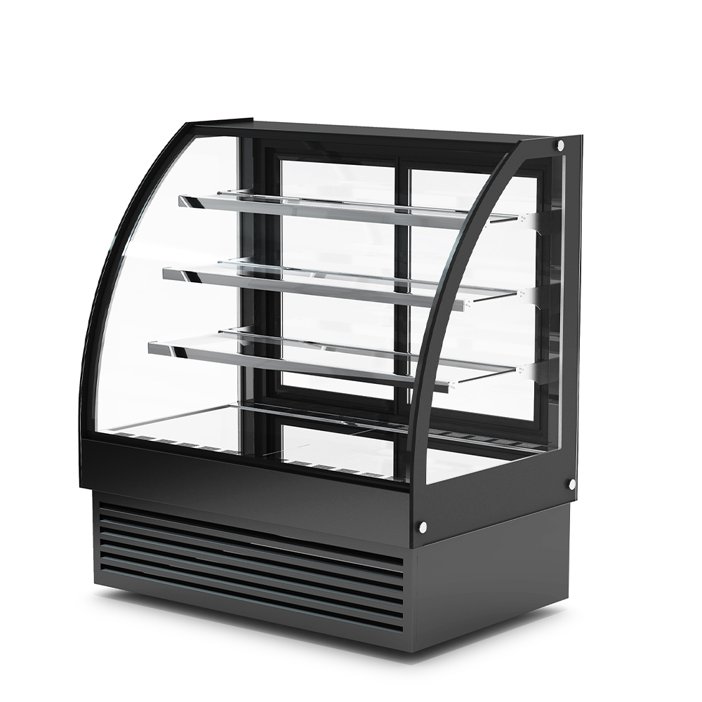  Wnter HL700S3B display refrigerator 70cm, stainless steel, +2 to +8°C, dessert display KSA 