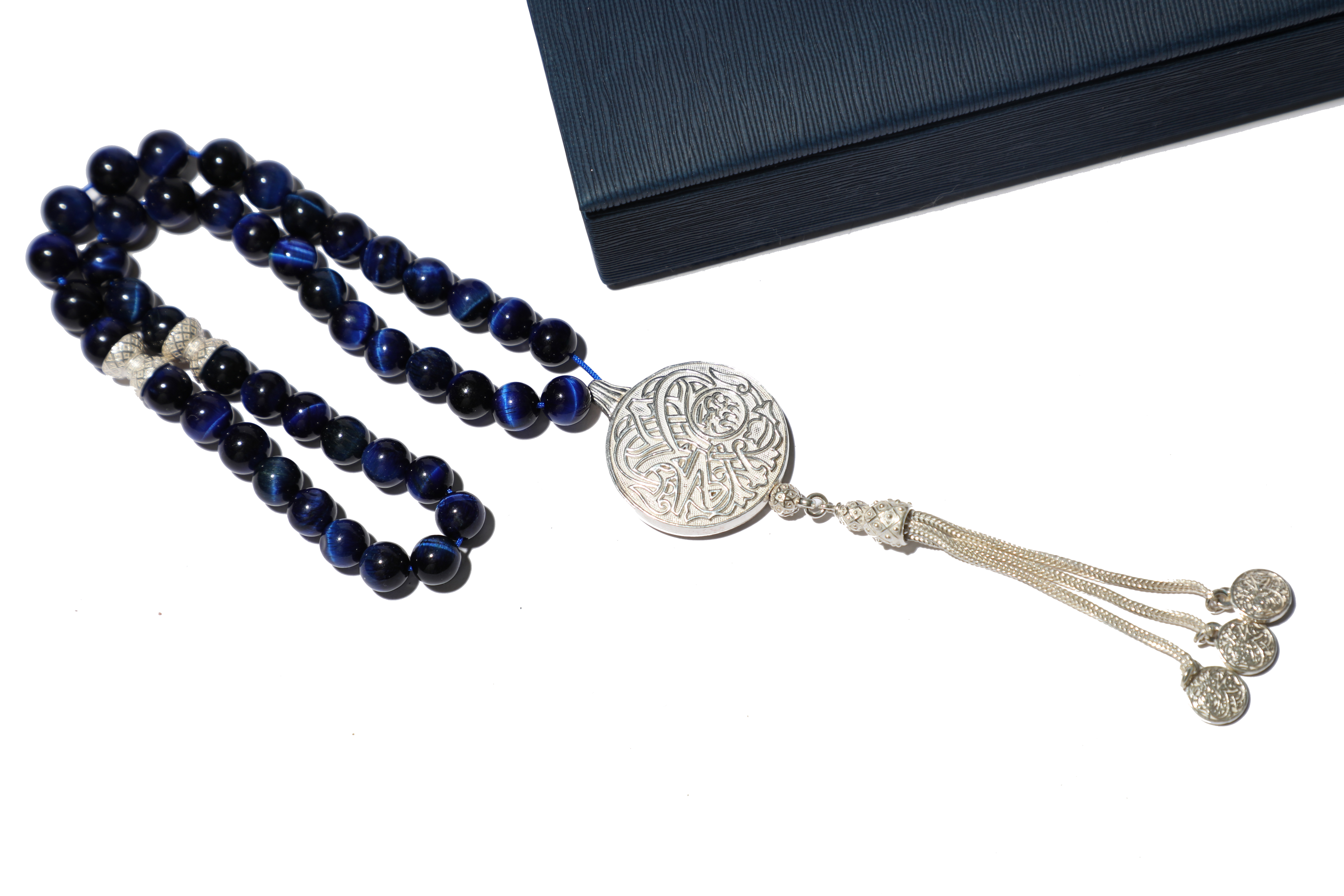 the Prophet’s Mosque Subah Tasbih (Large) - Blue Tiger Eye