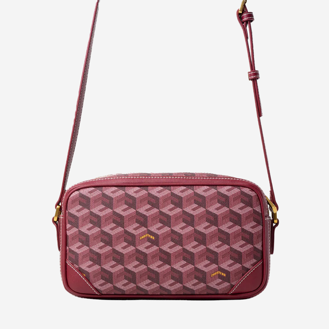  Christy Ng Pedro Shoulder Bag Burgundy 