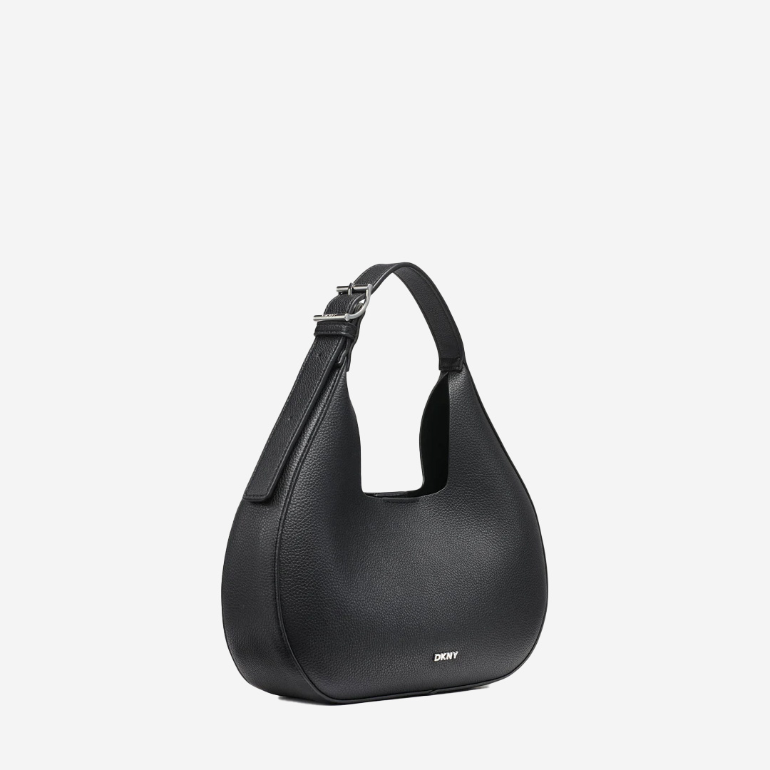  Dkny camila small hobo crossbody Black/Silver 