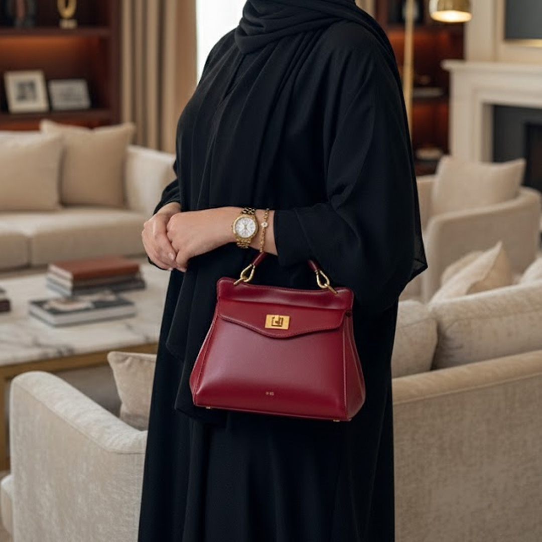  JW PEI Lucia Classic Top Handbag - Claret (Pre-Order Within 14 Days) 