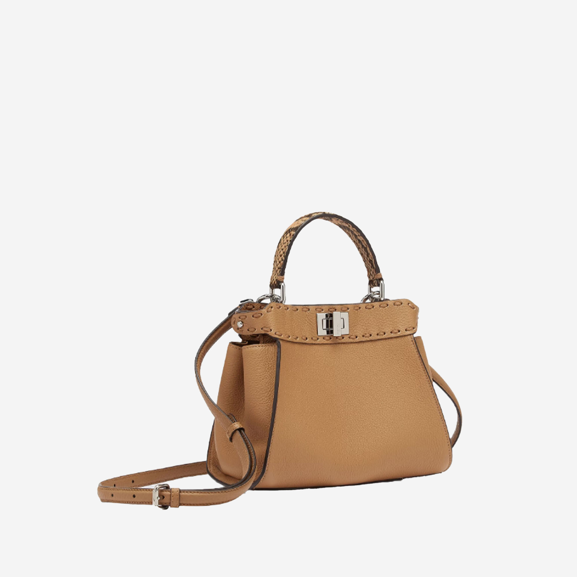 Fendi Peekaboo Mini Selleria bag with 220 hand-sewn topstitches