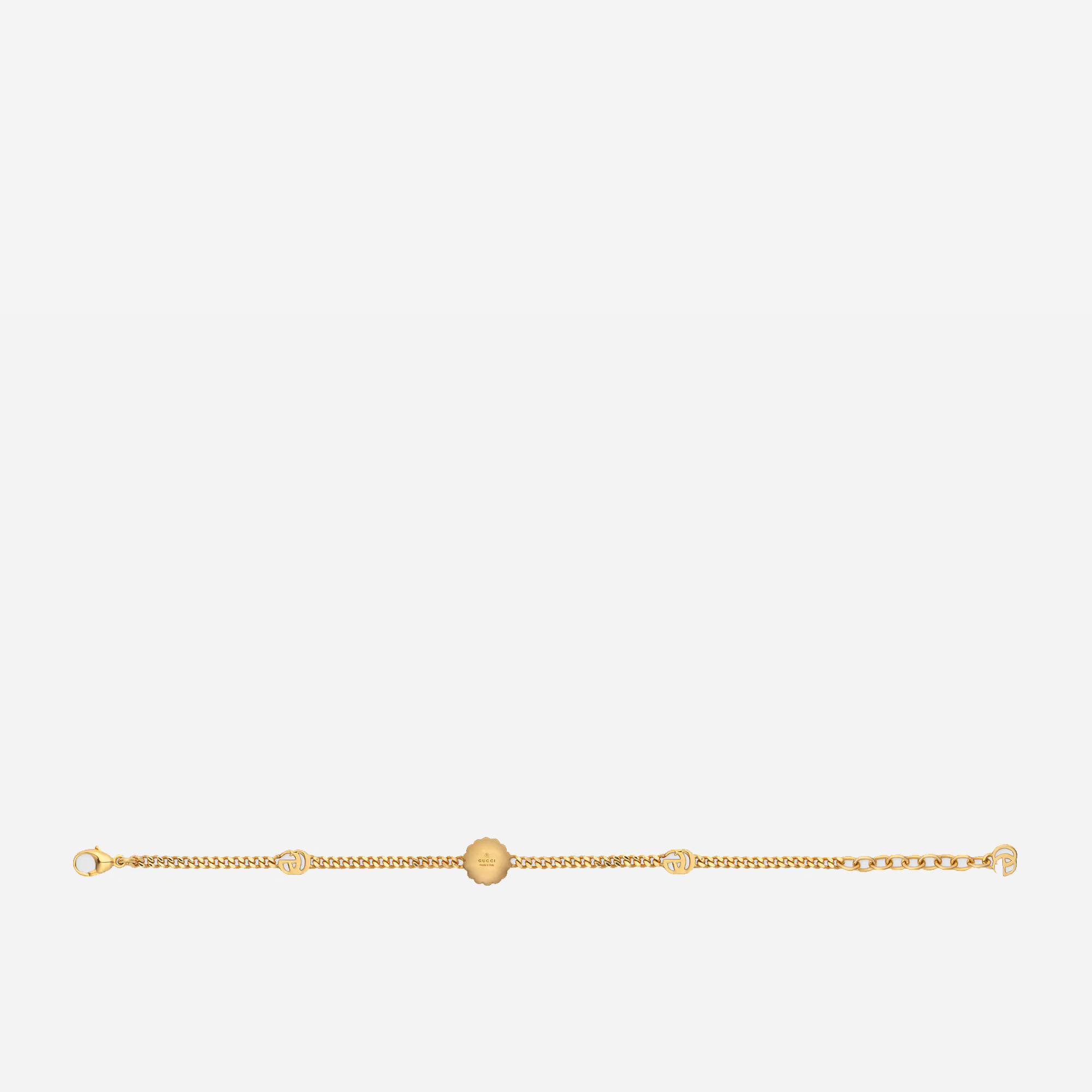 سوار بتصميم الزهور بلون ذهبي ماركة غوتشي 