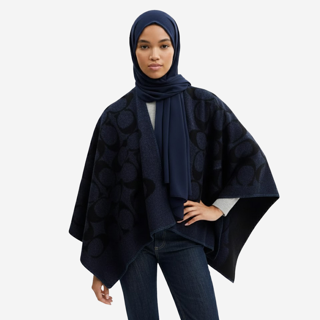  Coach Maxi Signature Cape Black 