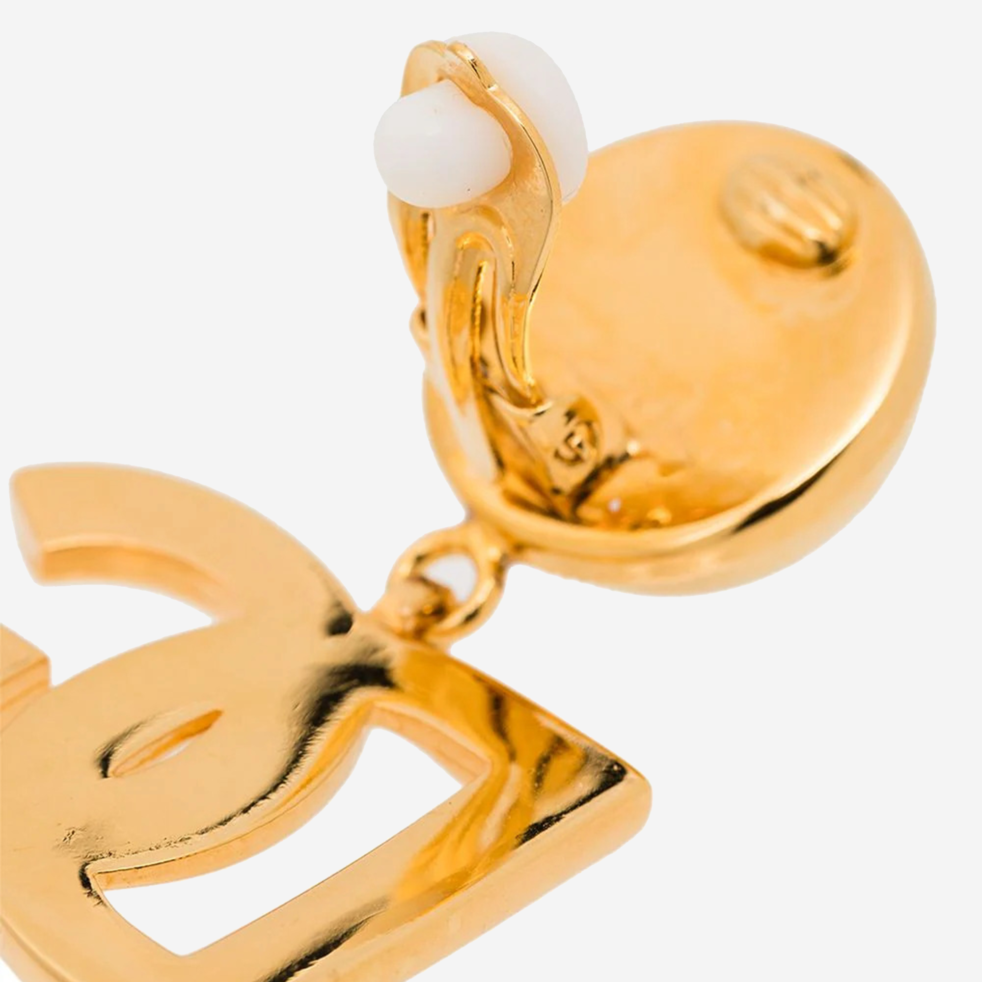  Dolce and Gabbana DG Logo clip-on earrings 