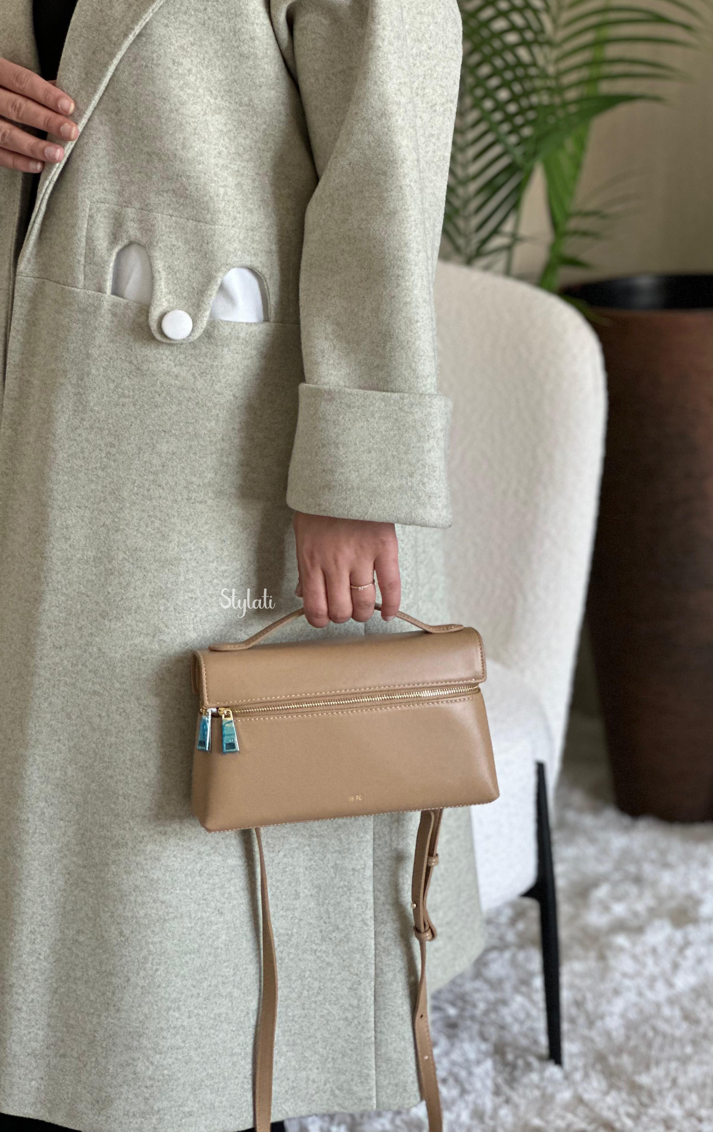  JW PEI Thea Top Handle Bag - Almond (Pre-Order Within 14 Days) 