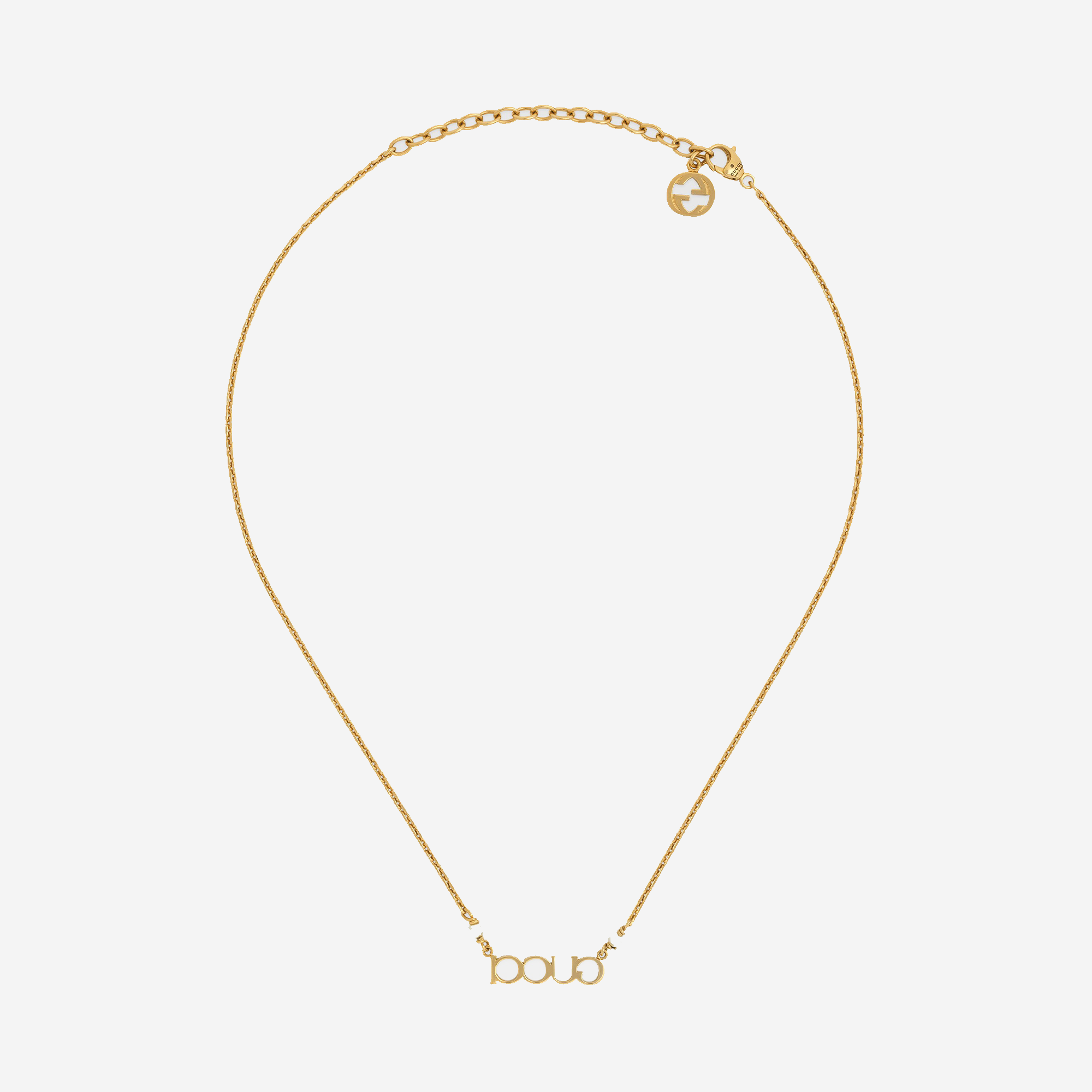  Gucci 'GUCCI' letter necklace Gold (Pre-Order Within 14 Days) 