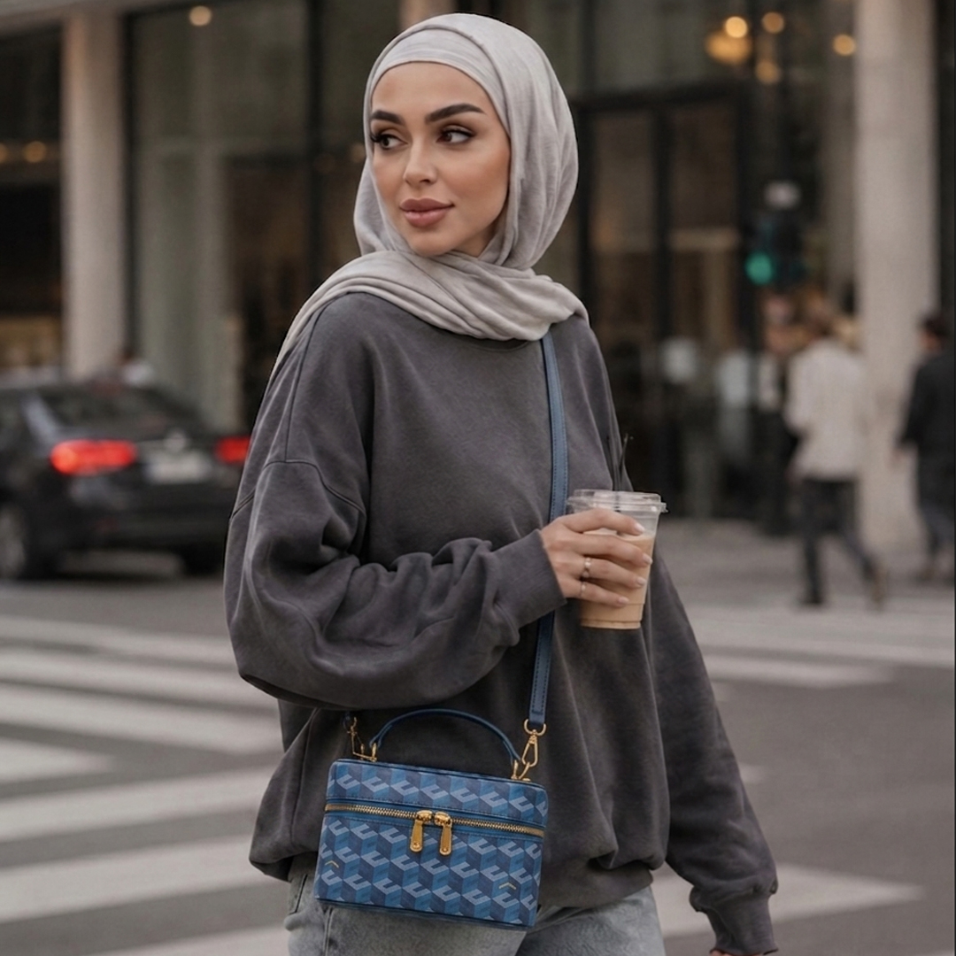  حقيبة جونو لون أزرق ماركة كريستي إن جي 