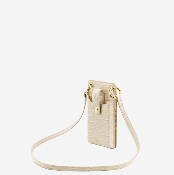  JW PEI Quinn Phone Bag - Ivory Croc (Pre-Order Within 14 Days) 