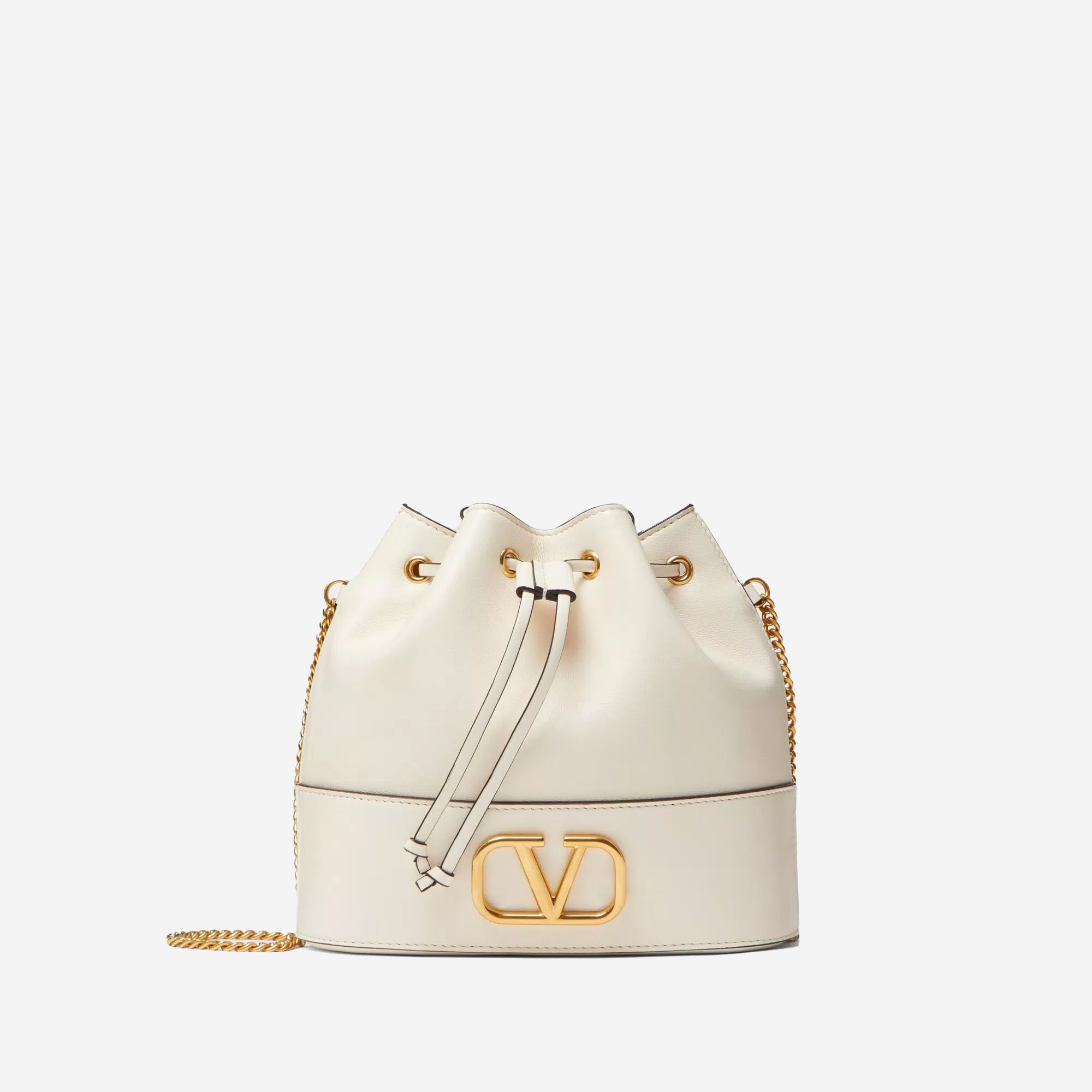  MINI BUCKET BAG IN NAPPA WITH VLOGO SIGNATURE CHAIN (Pre-Order Within 14 Days) 