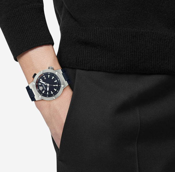  Versace Dive Automatic Dail Navy 