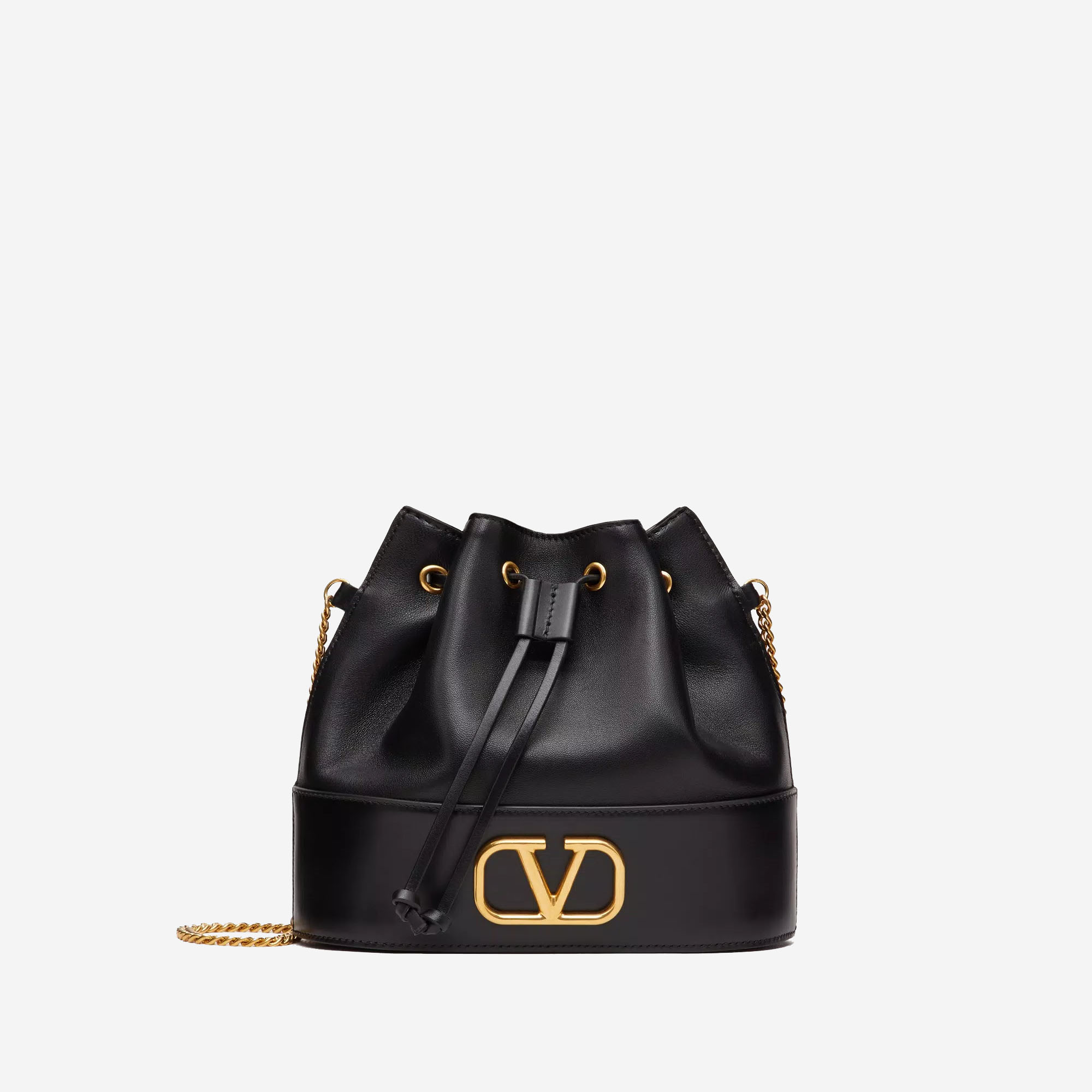  MINI BUCKET BAG IN NAPPA WITH VLOGO SIGNATURE CHAIN (Pre-Order Within 14 Days) 