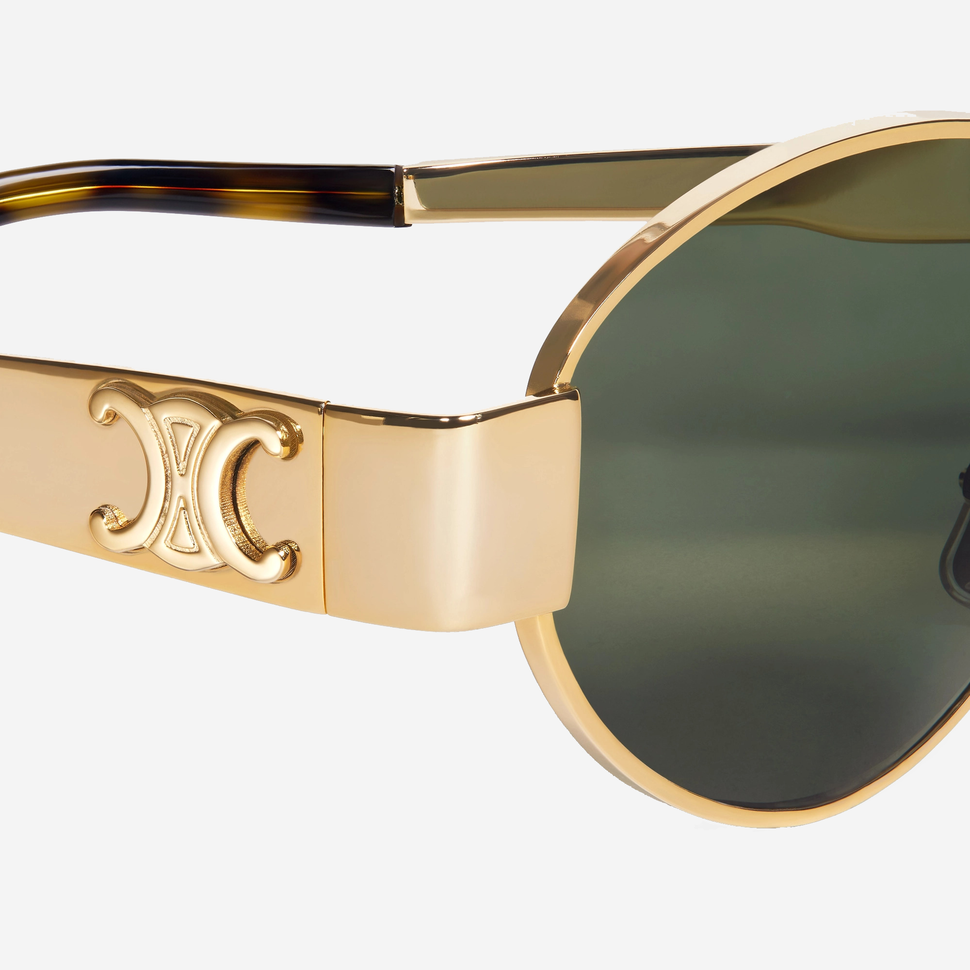  Celine Oval Green Sunglasses (Pre-Order Within 14 Days) 