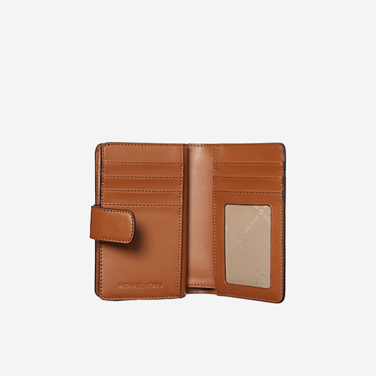  Michael Kors Medium Signature Logo Wallet Brown 