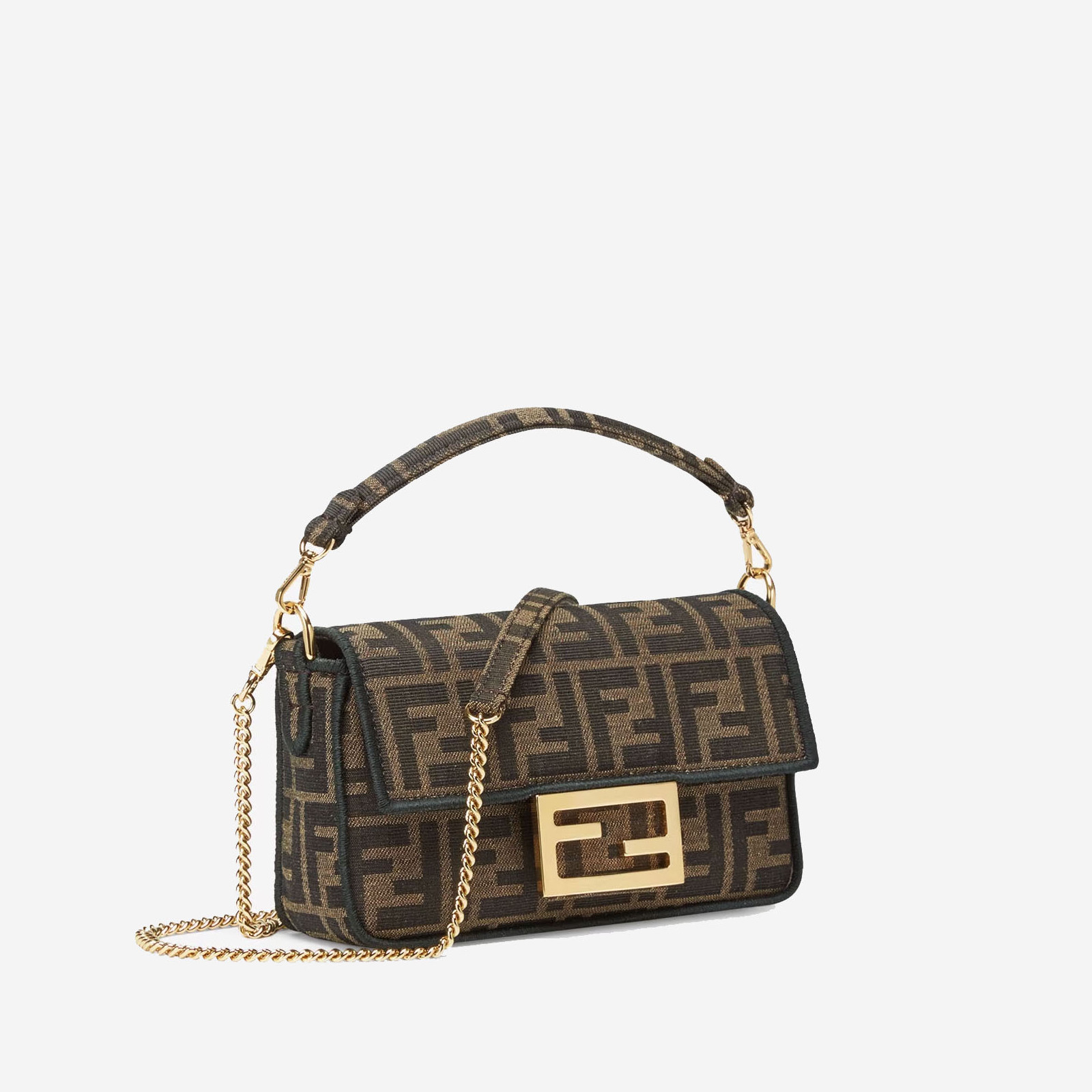  Fendi Baguette Mini Jacquard FF Fabric Bag (Pre-Order Within 14 Days) 